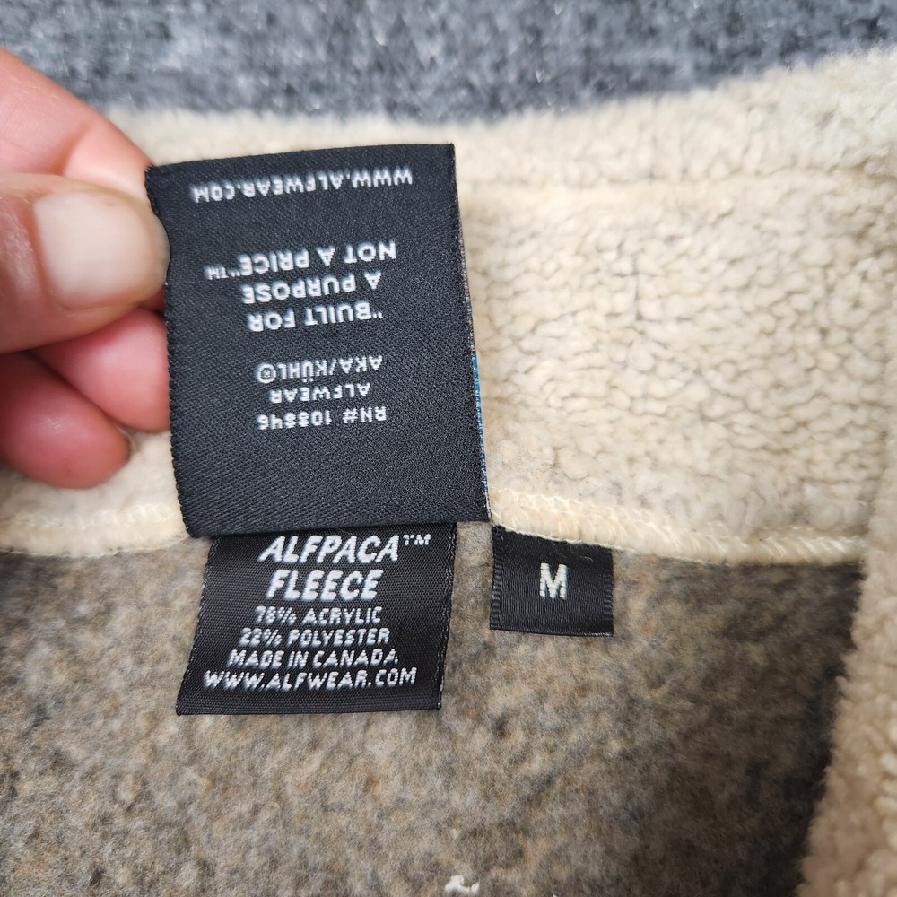 Vintage Alf Kuhl Vest Womens Medium Alfpaca Fleece Pocket Outdoor Hiking - Picture 4 of 9